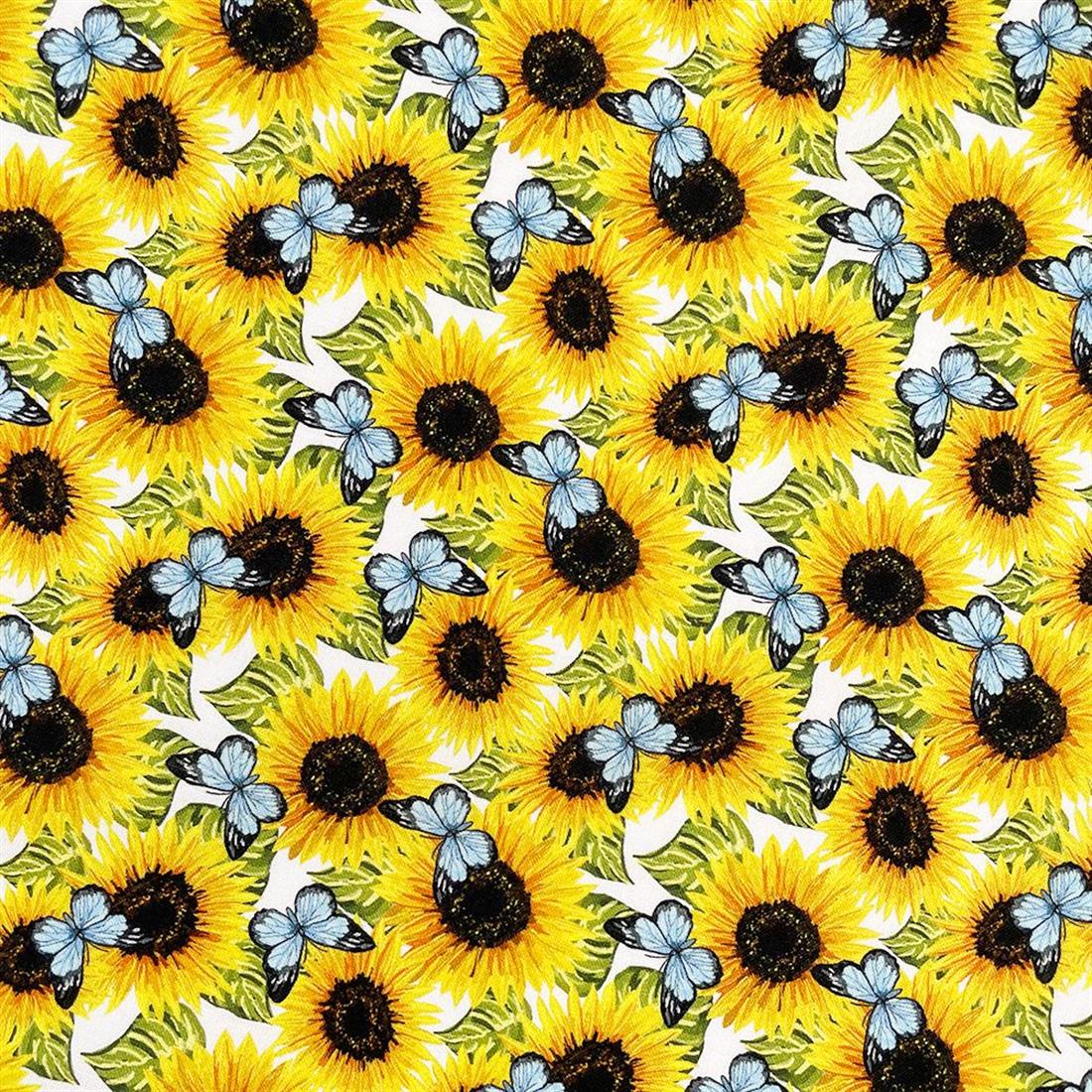 White Printed Cotton Fabrics