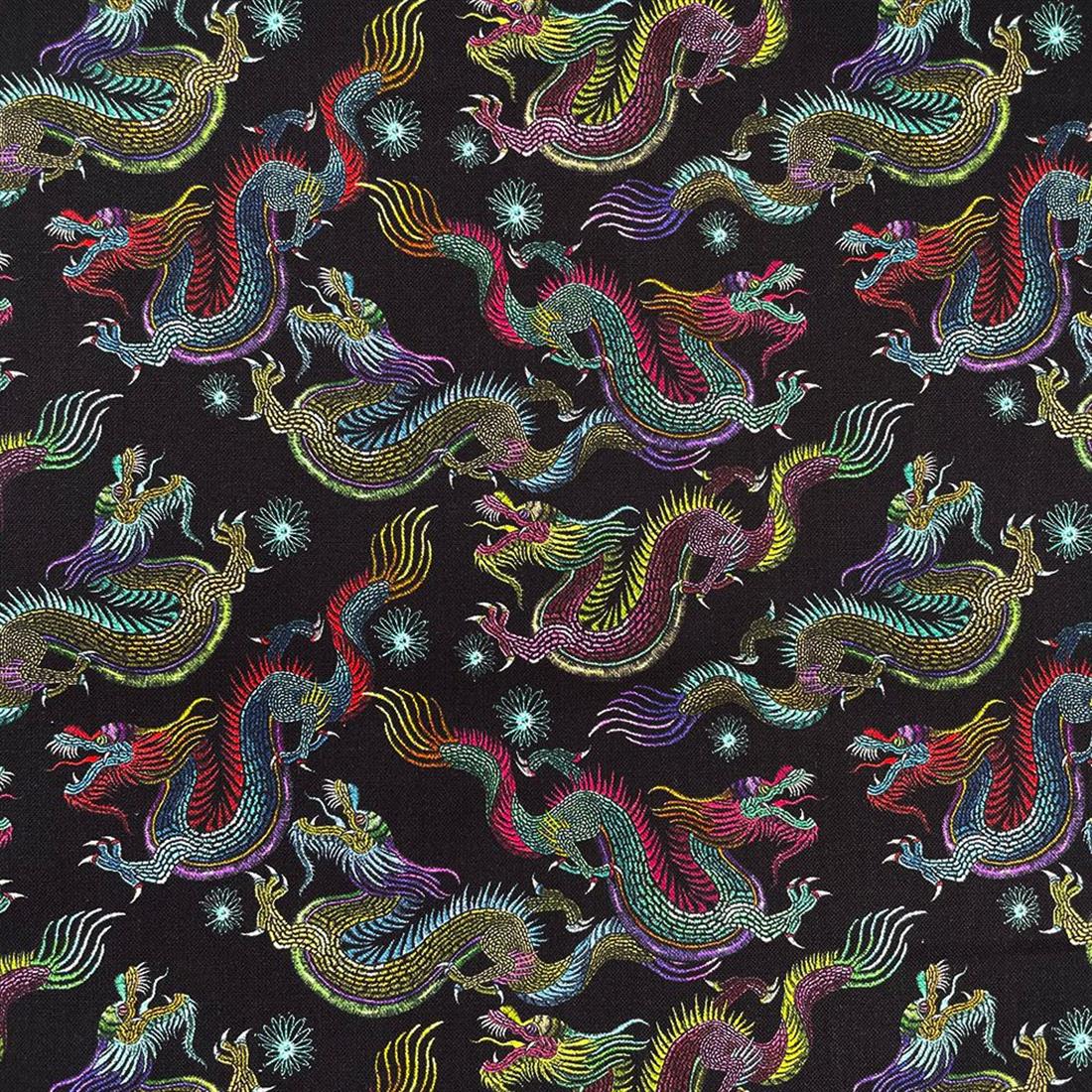 Black Printed Cotton Fabrics