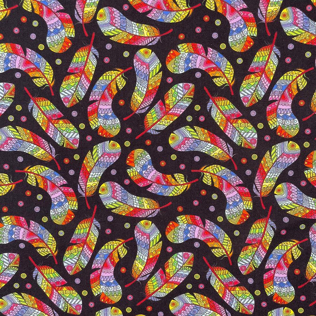 Black Printed Cotton Fabrics