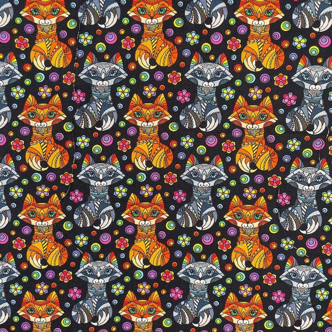 Black Printed Cotton Fabrics