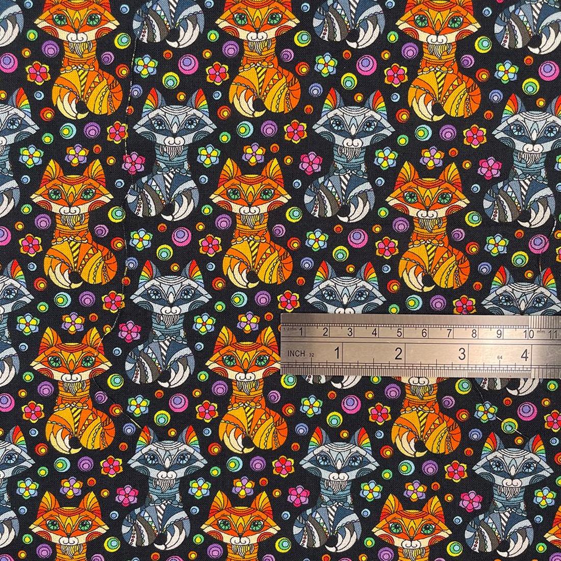 Black Printed Cotton Fabrics