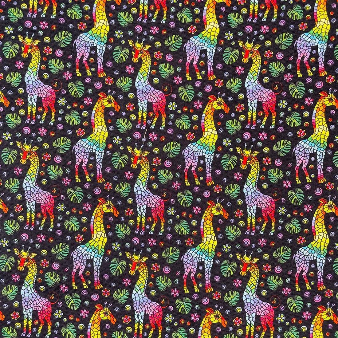 Black Printed Cotton Fabrics