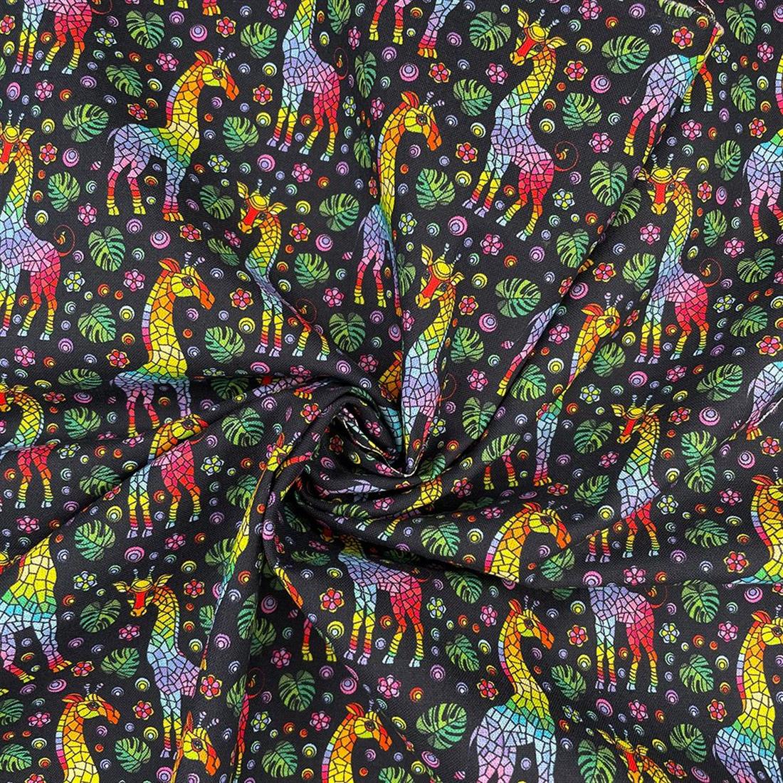 Black Printed Cotton Fabrics