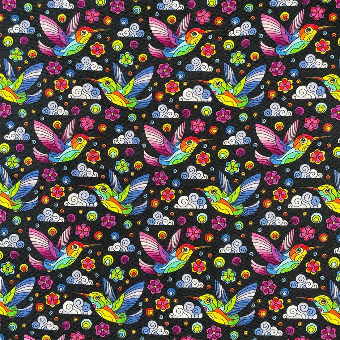 Black Printed Cotton Fabrics