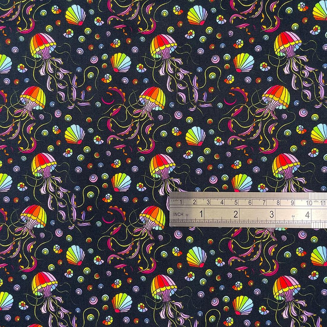 Black Printed Cotton Fabrics