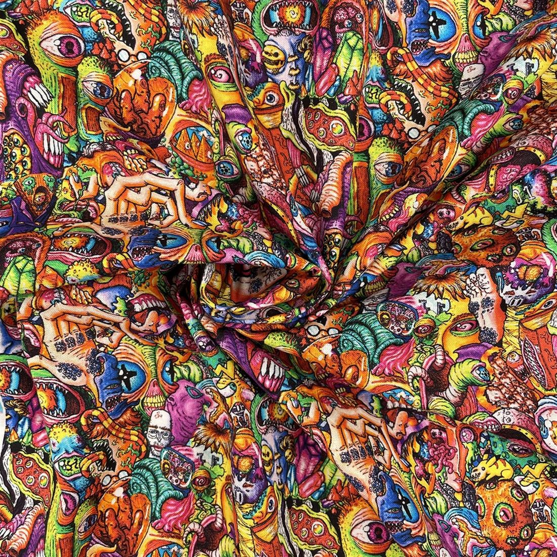 Multicolour Printed Cotton Fabrics