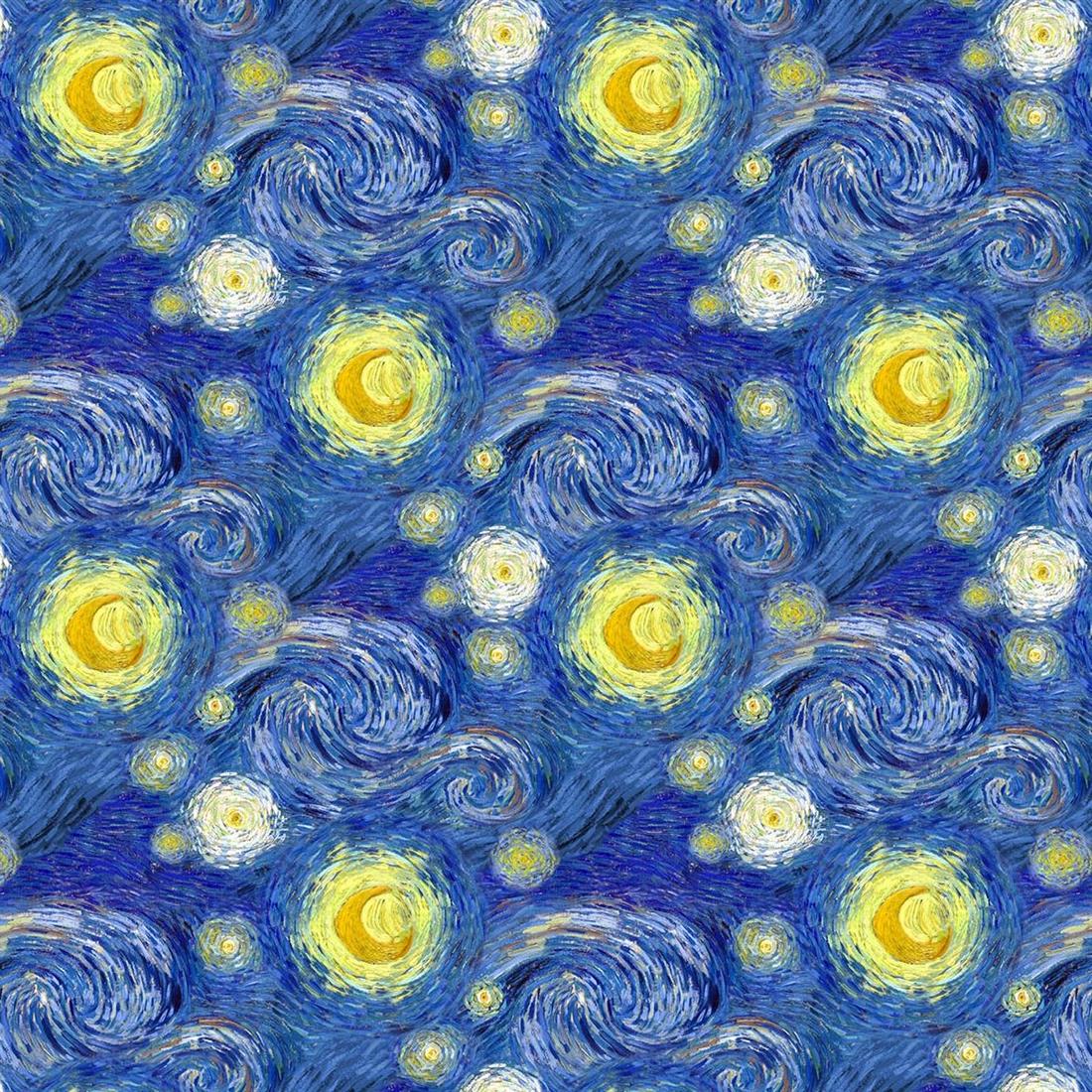 Blue Printed Cotton Fabrics