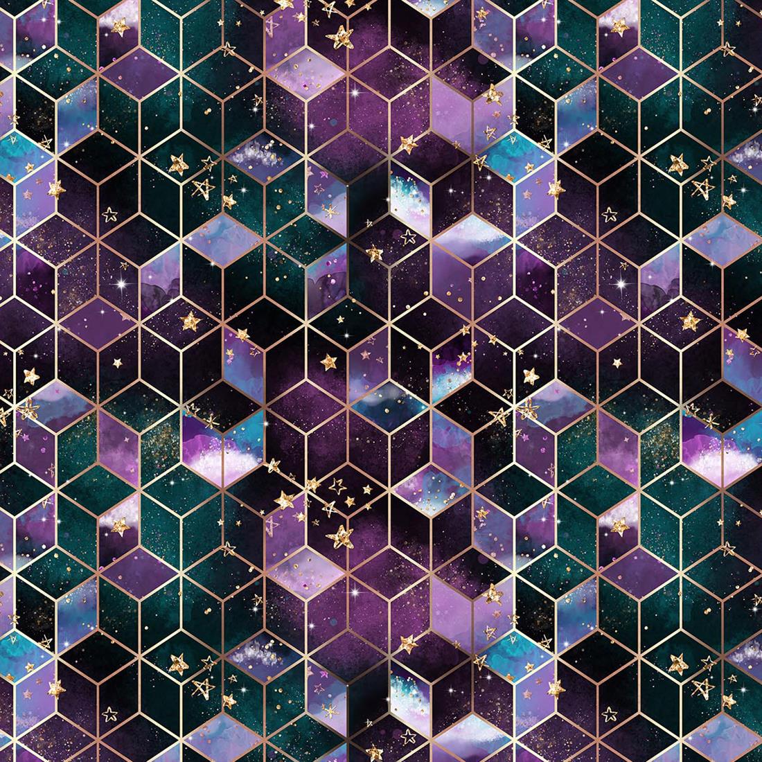 Purple Printed Cotton Fabrics