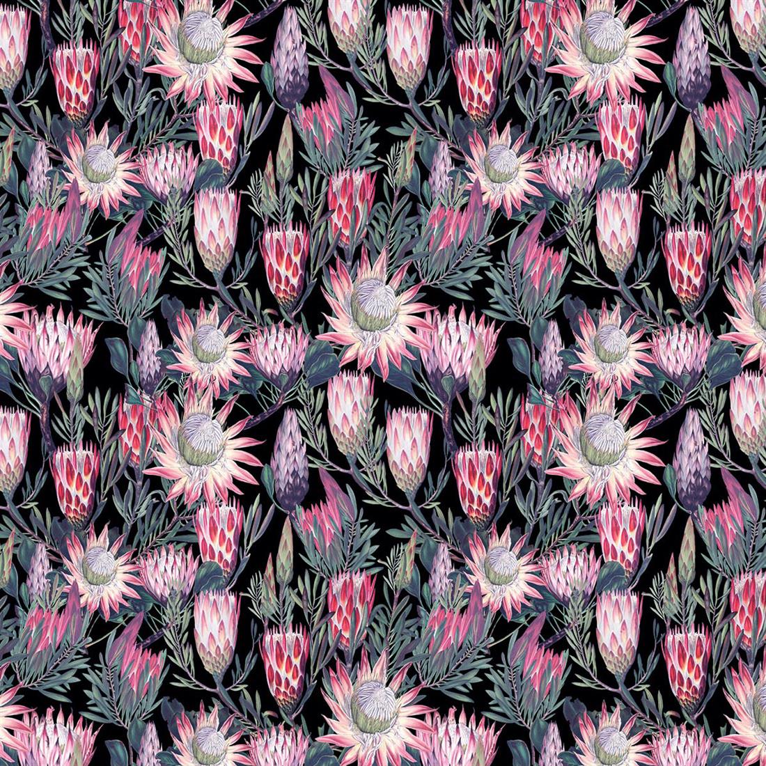 Black Printed Cotton Fabrics