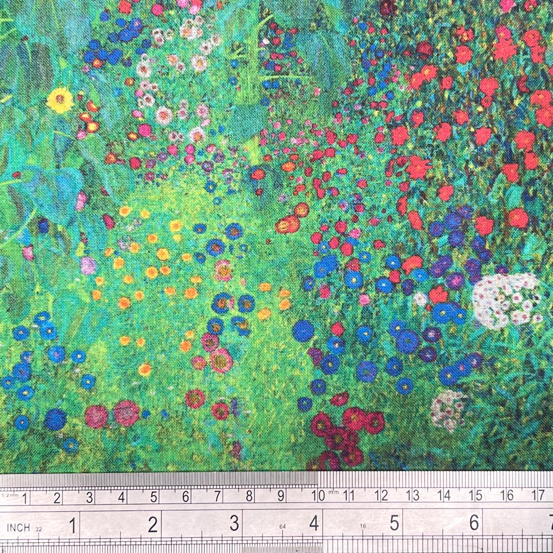 Multicolour Cotton Klimt's Farm Garden