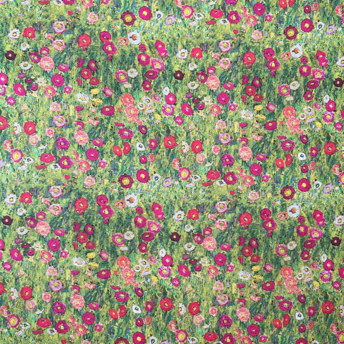 Multicolour Cotton Klimt's Roses