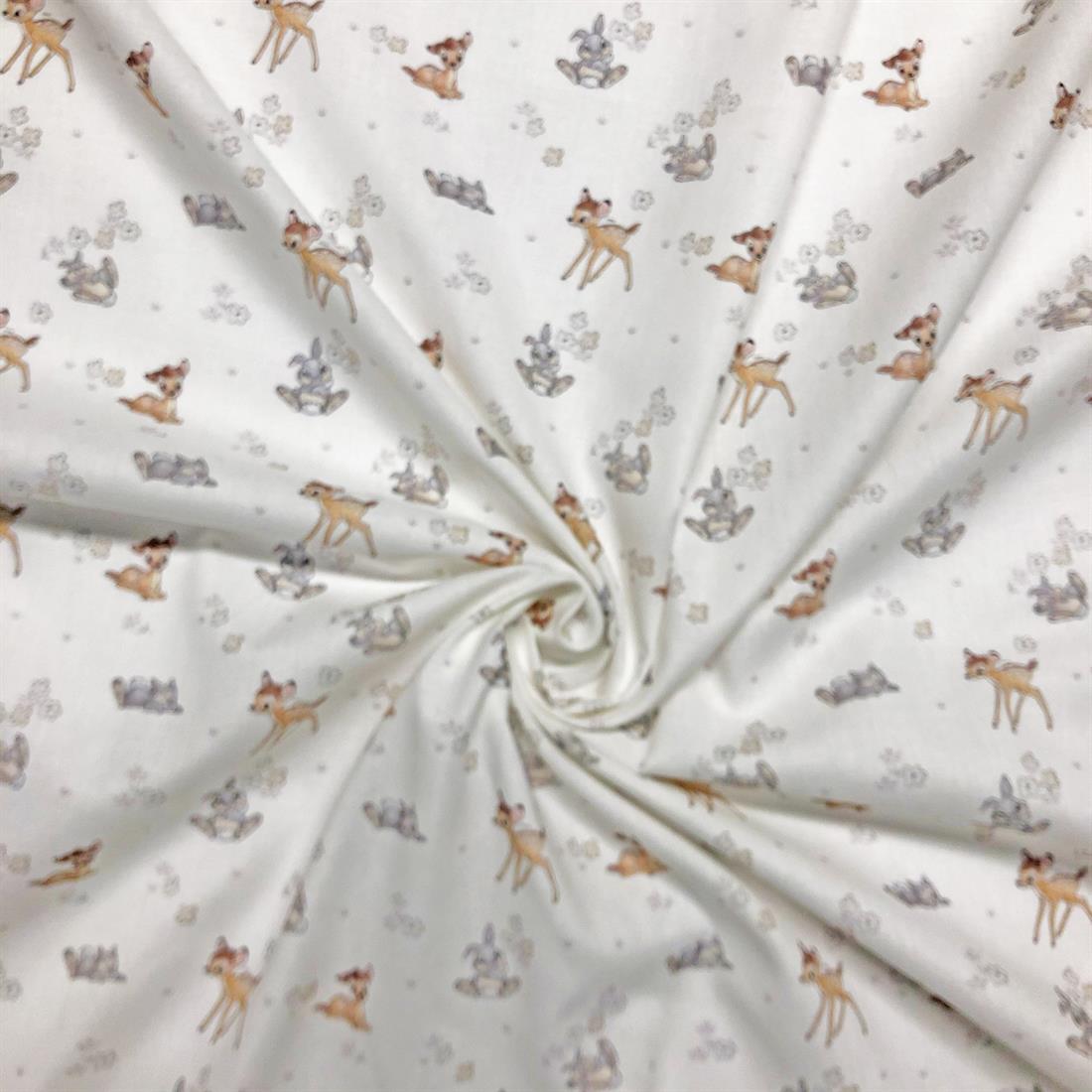 White Printed Cotton Fabrics