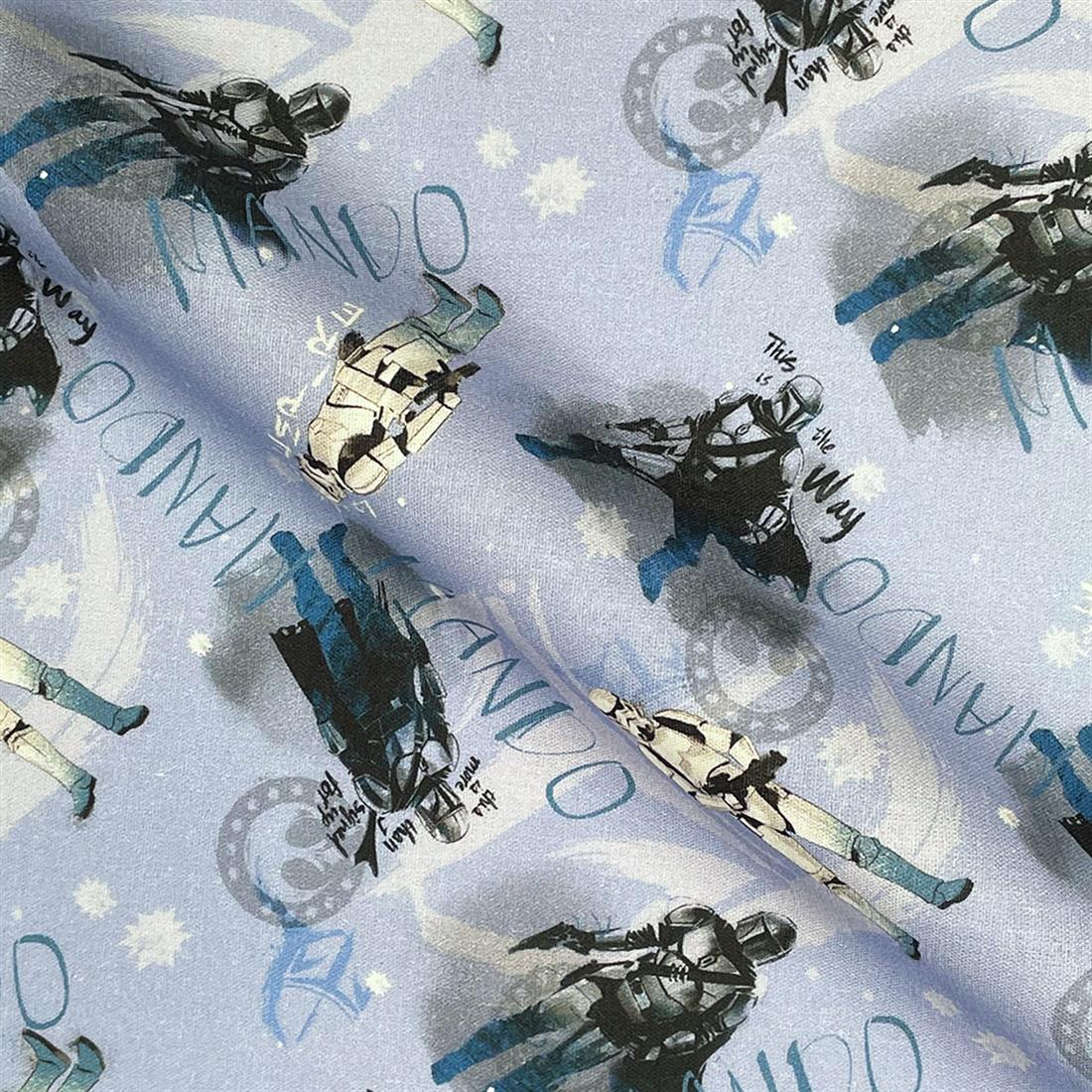 Blue Printed Cotton Fabrics