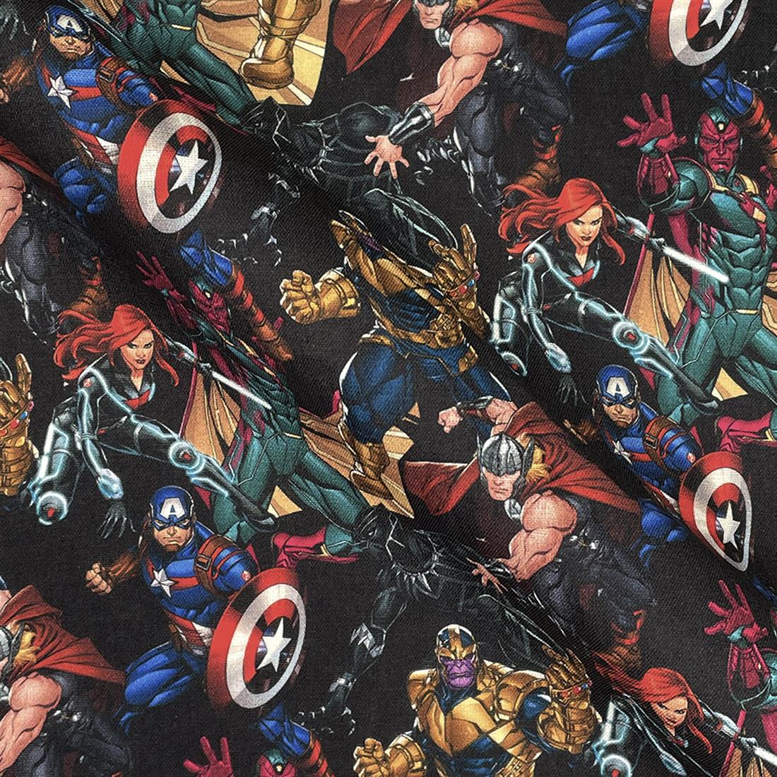 Black Printed Cotton Fabrics