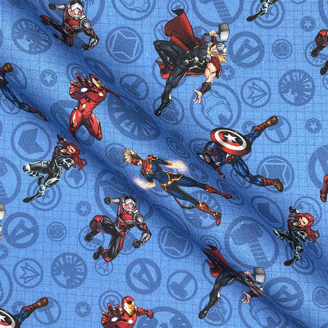 Blue Printed Cotton Fabrics