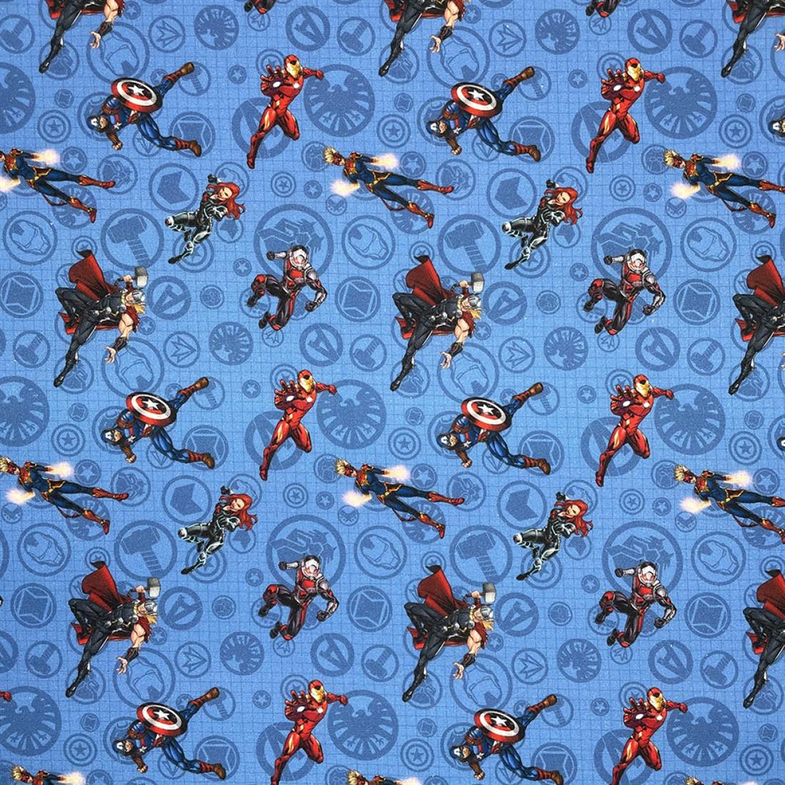 Blue Printed Cotton Fabrics