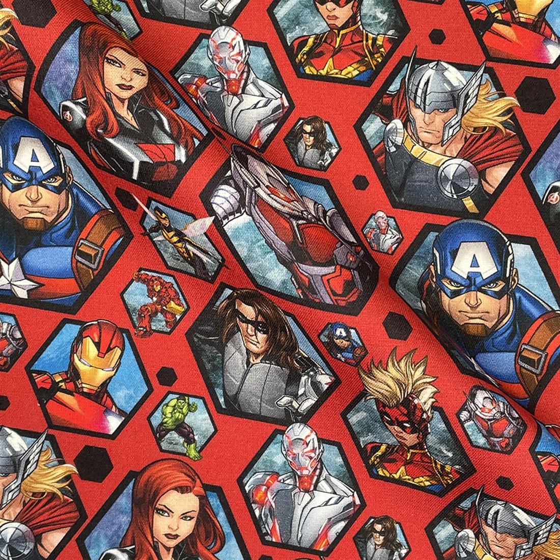 Red Printed Cotton Fabrics