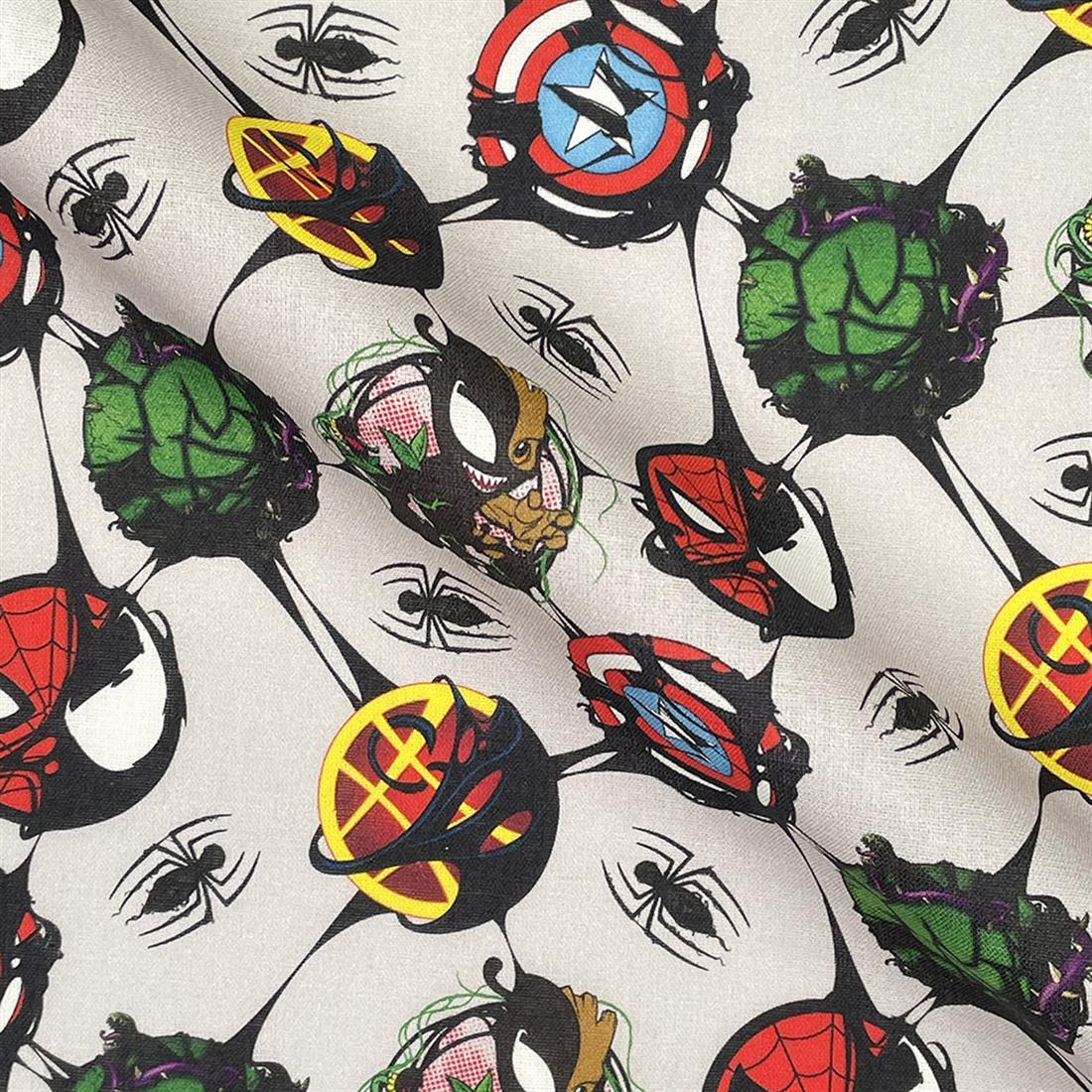 Off White Printed Cotton Fabrics