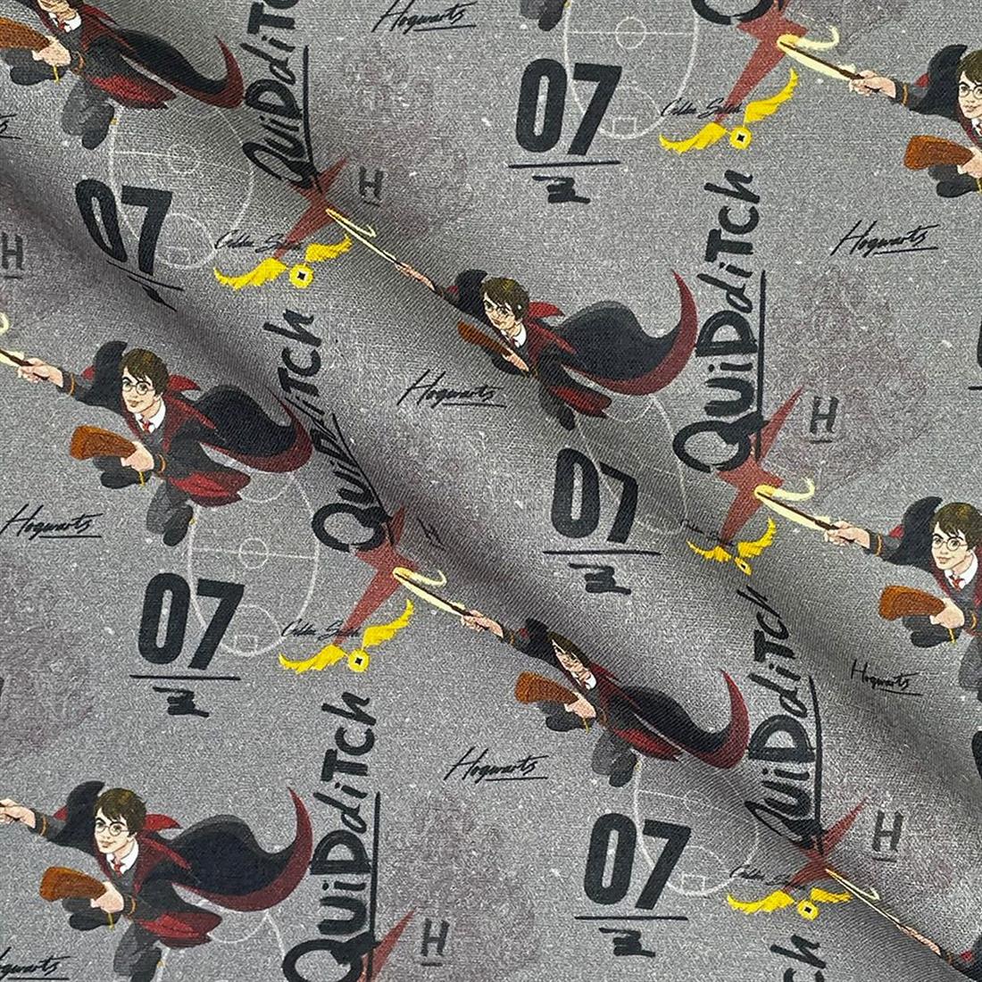 Grey Printed Cotton Fabrics