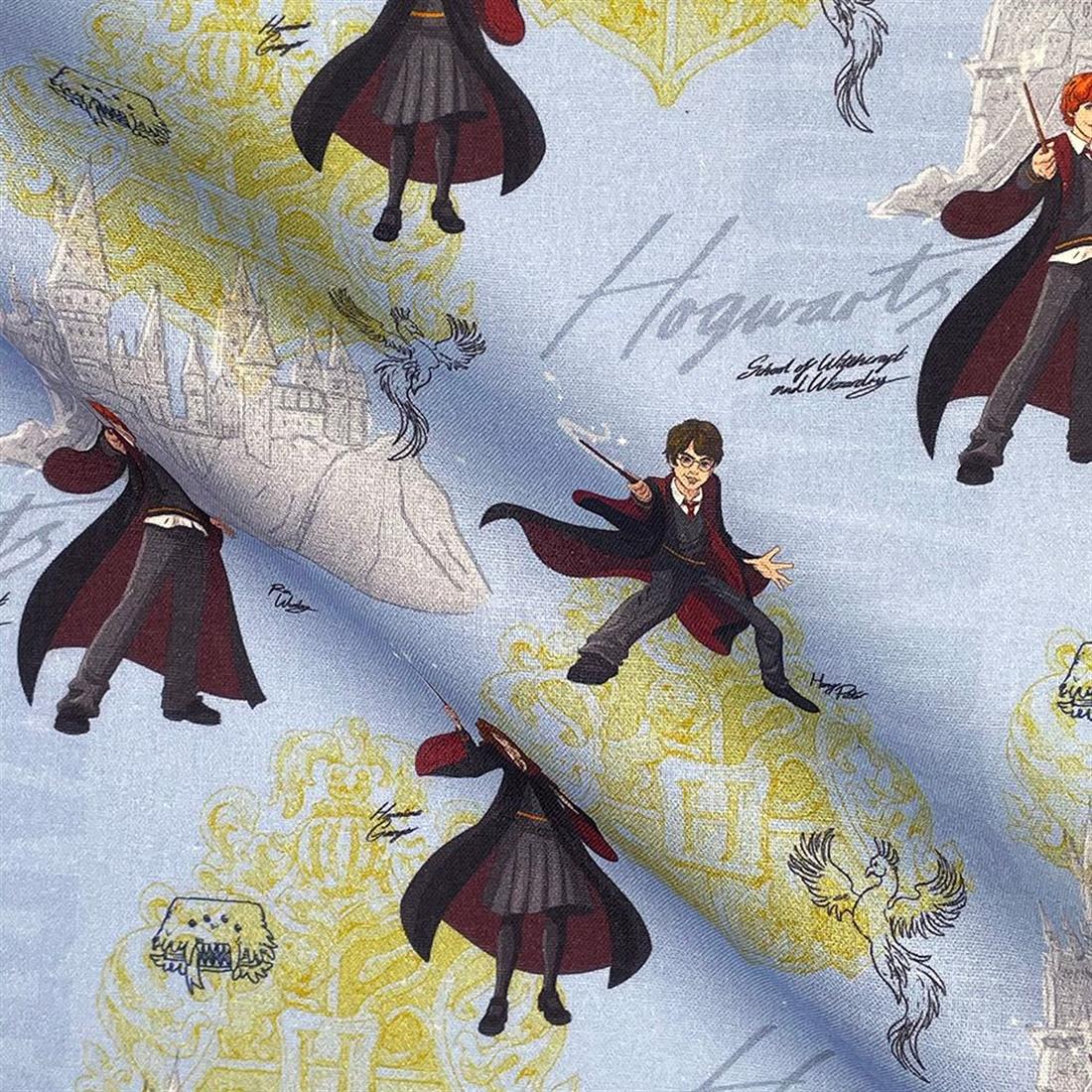 Blue Printed Cotton Fabrics
