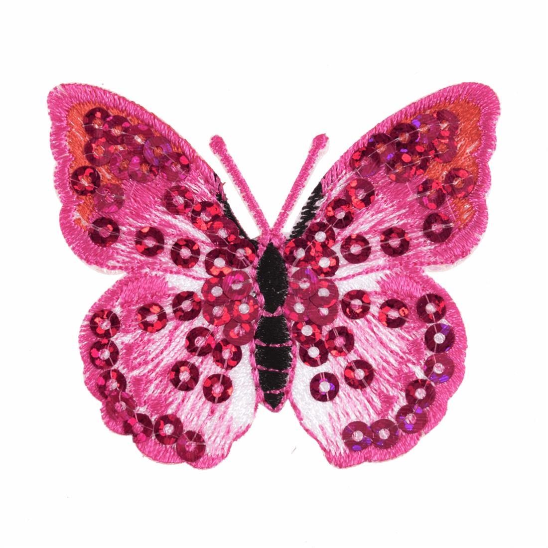 Pink Sequin Butterfly