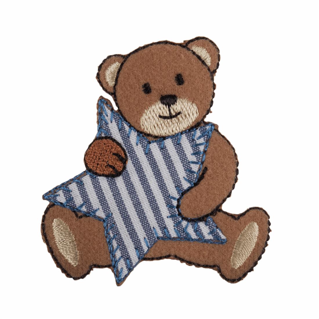 Bear with Blue Stripe Star