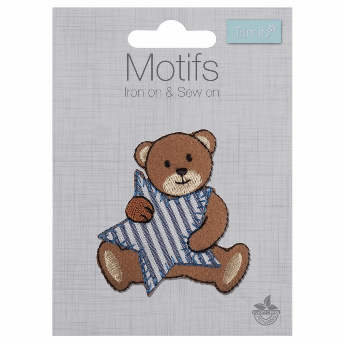 Bear with Blue Stripe Star