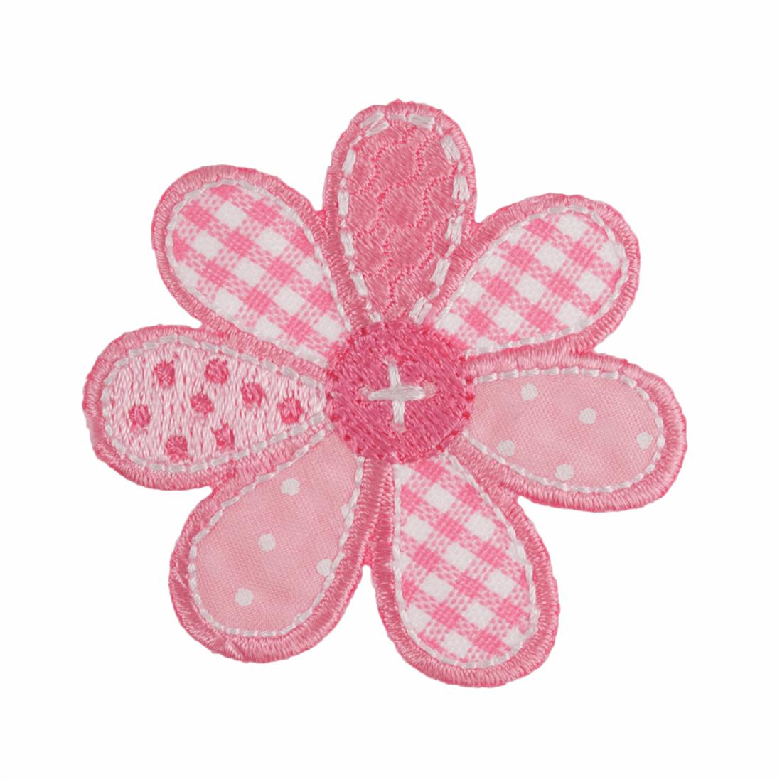 Pink Patchwork Flower
