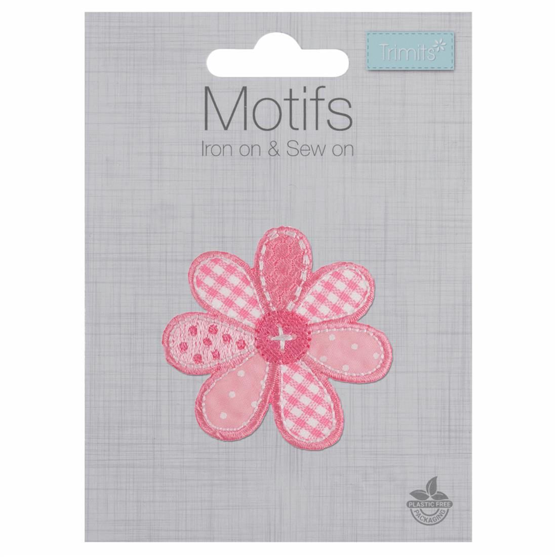 Pink Patchwork Flower