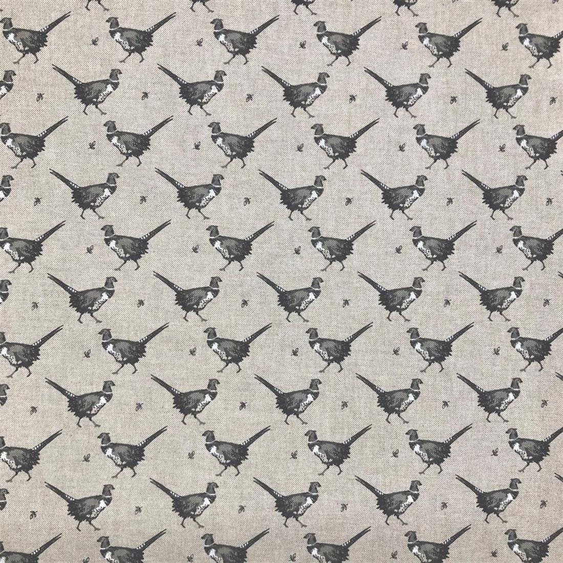 Natural Linen Printed Canvas Fabric