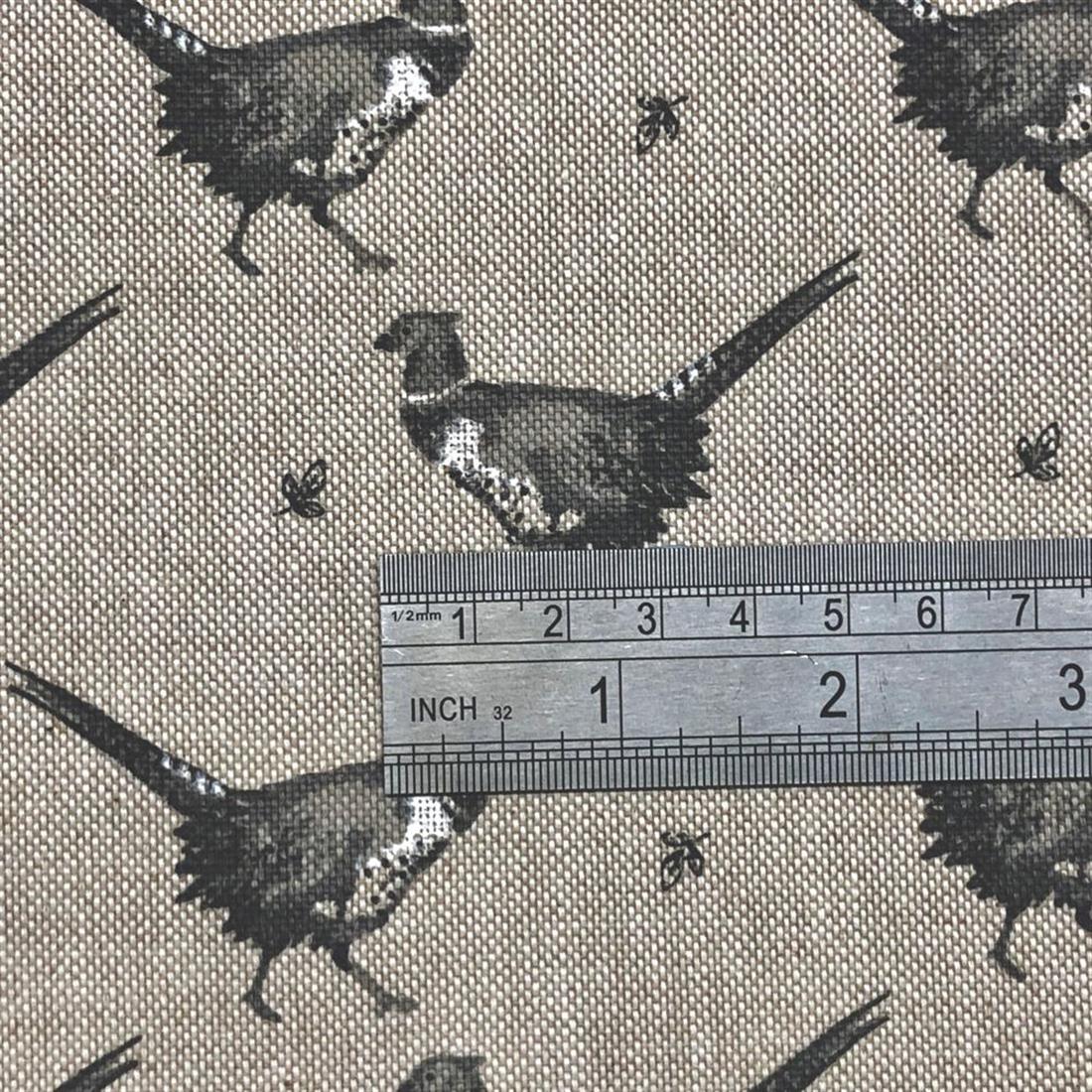 Natural Linen Printed Canvas Fabric
