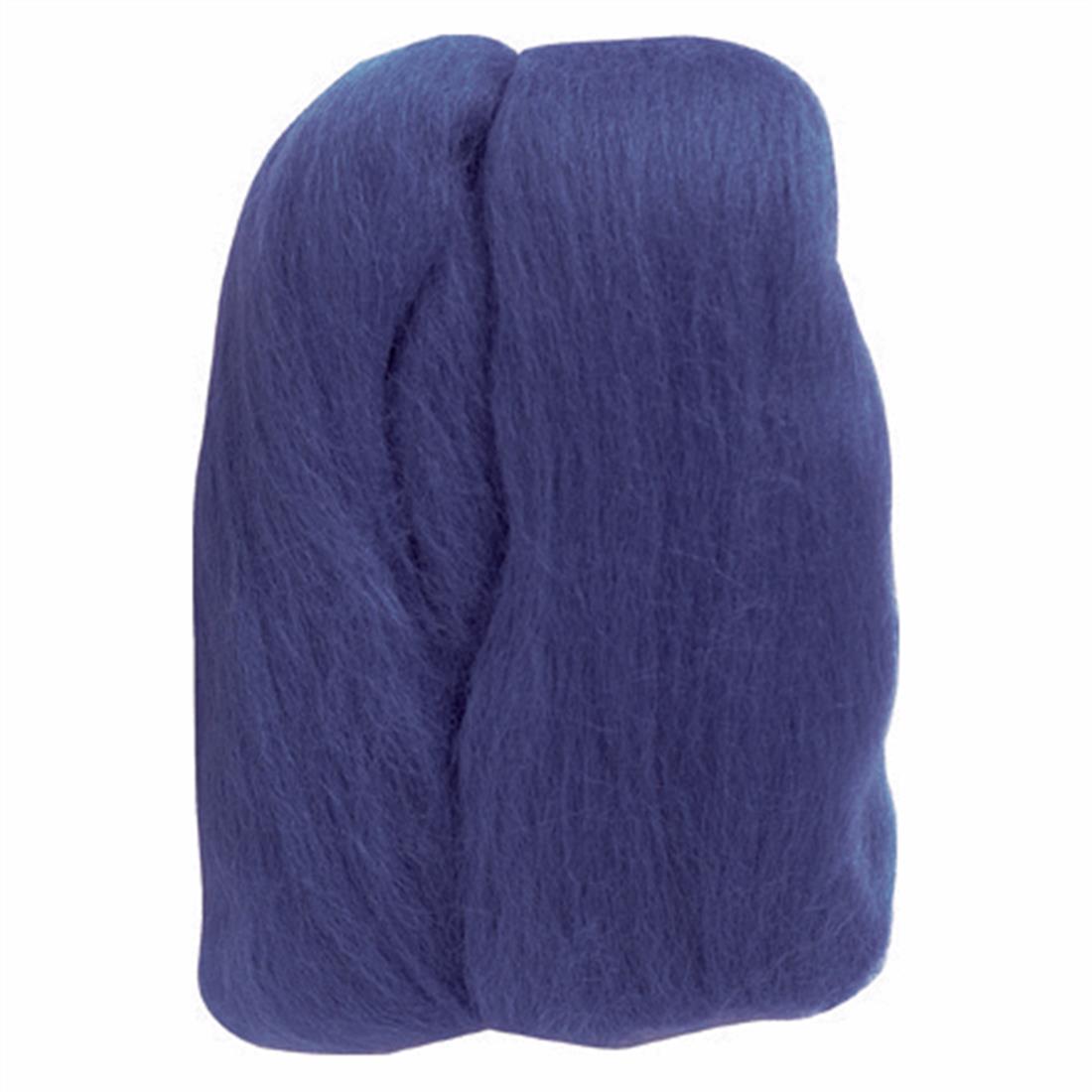 Blue 20g Clover Natural Wool Roving (Blue)