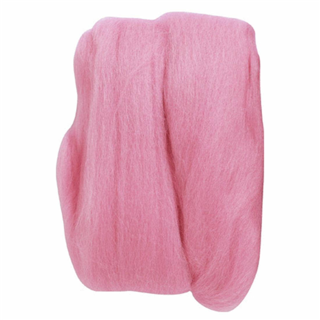 Pink 20g Clover Natural Wool Roving (Pink)