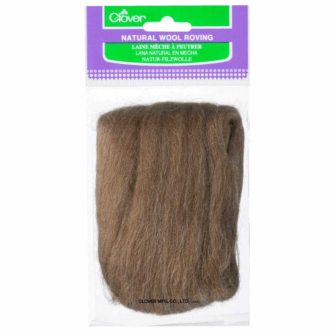 Caramel 20g Clover Natural Wool Roving (Caramel)