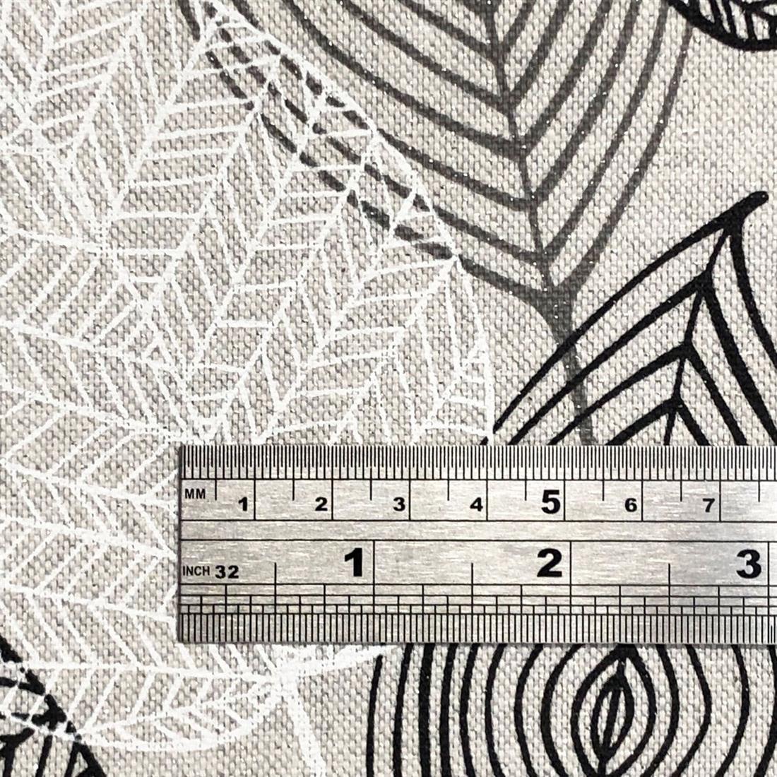 Mono Linen Printed Canvas Fabric