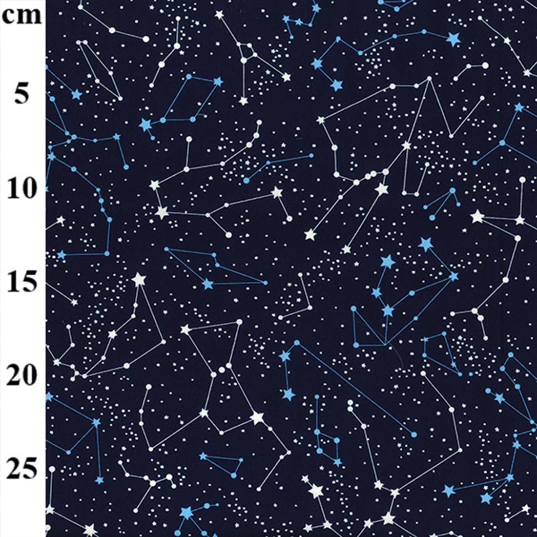 Navy Printed Cotton Fabrics