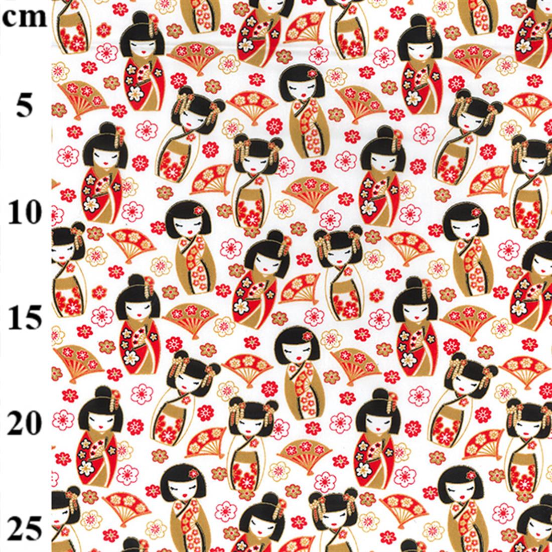 White Printed Cotton Fabrics