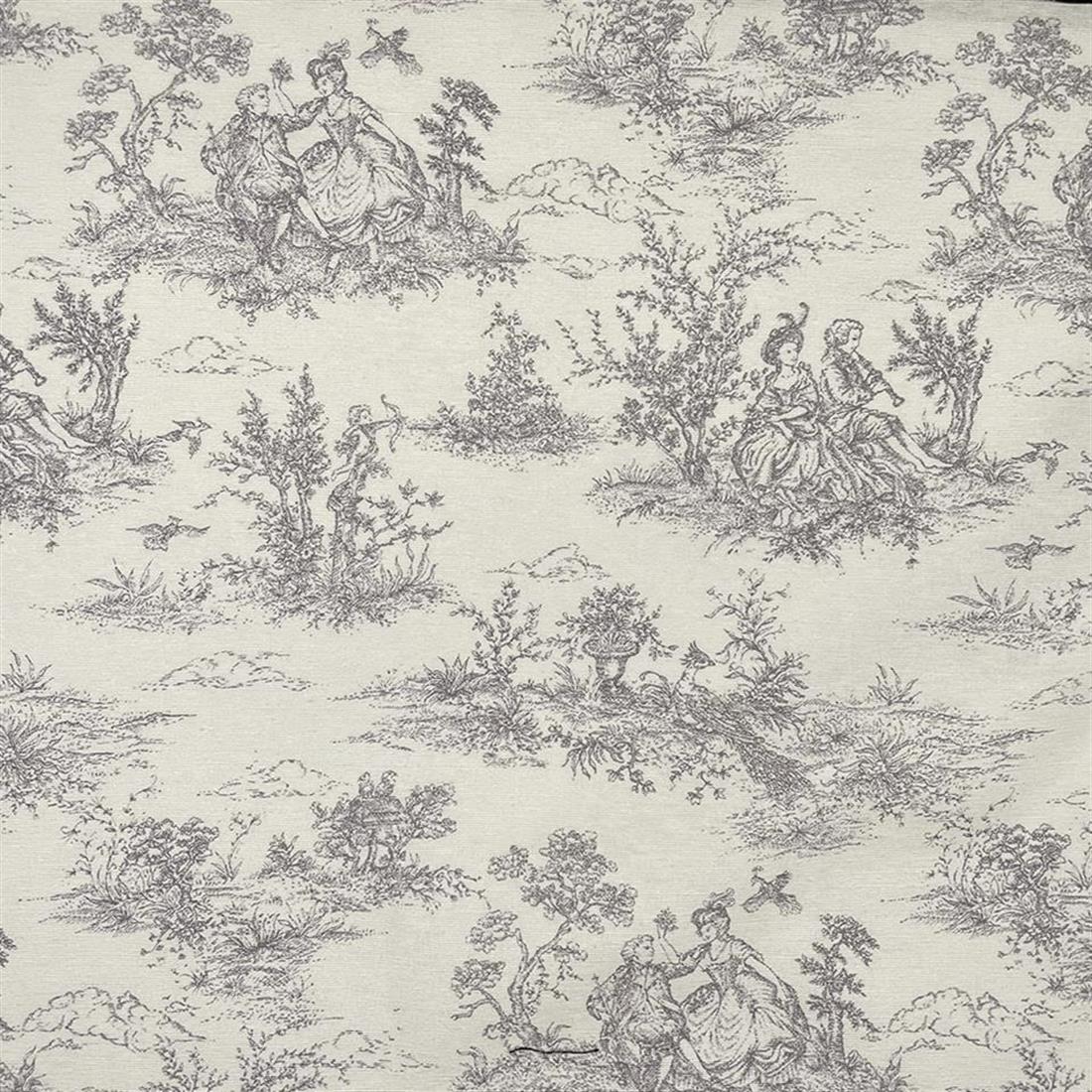 Grey Digital Print Cotton Toile