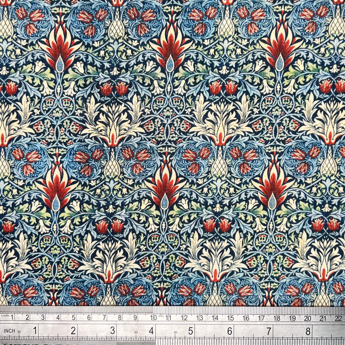 Multicolour Cotton William Morris - Snakeshead