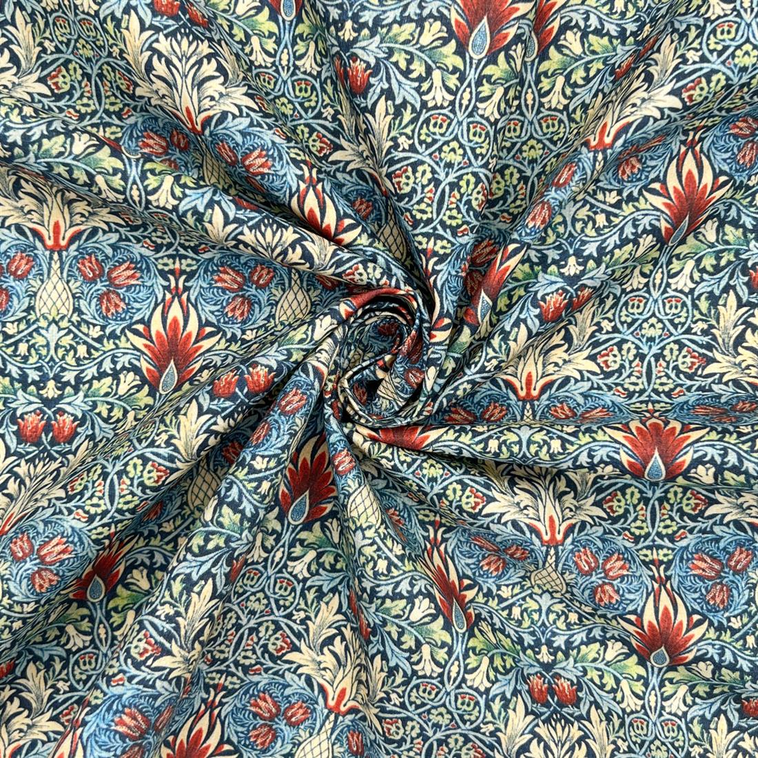 Multicolour Cotton William Morris - Snakeshead