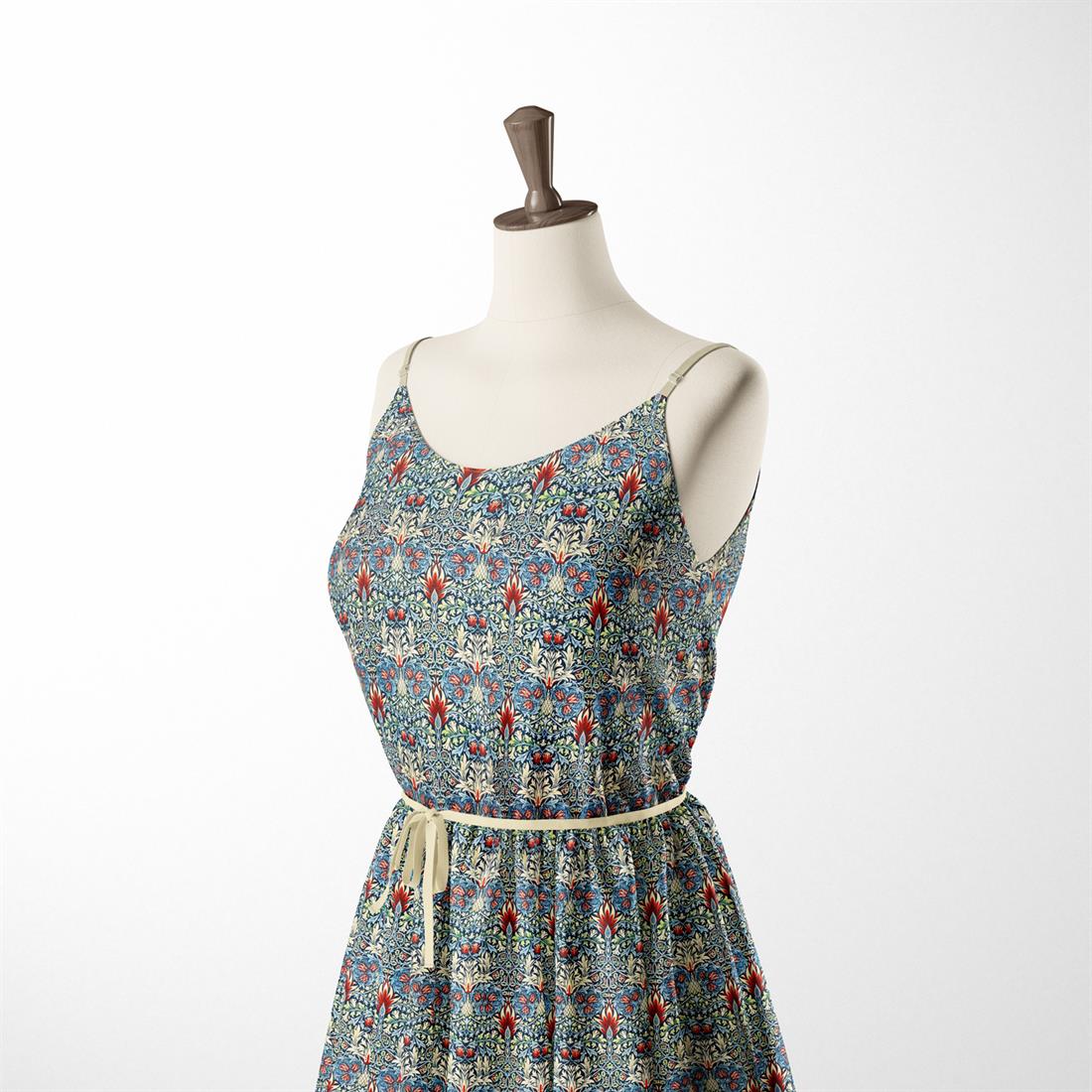 Multicolour Cotton William Morris - Snakeshead