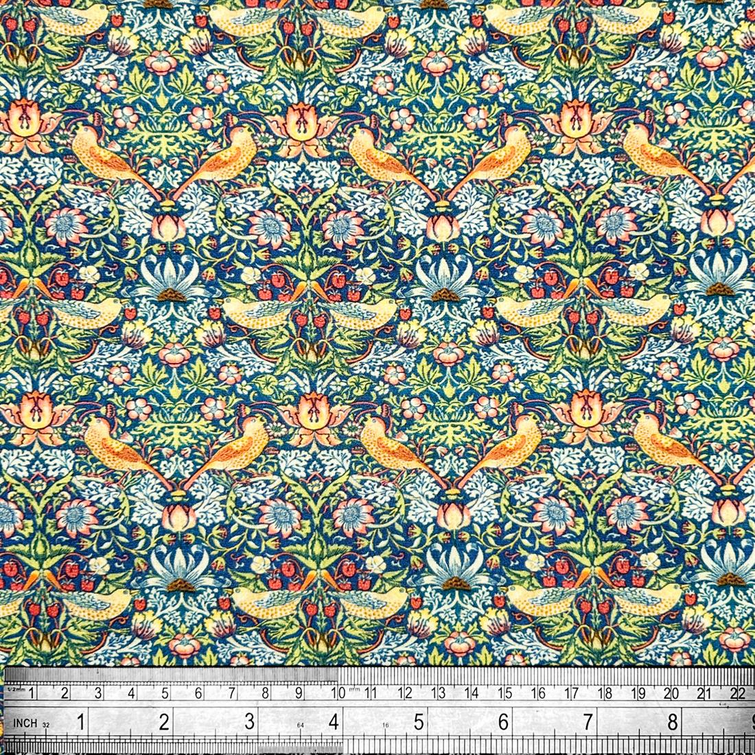 Multicolour Cotton William Morris - Strawberry Thief