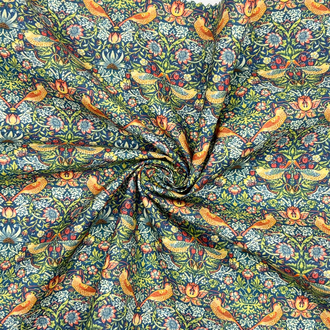 Multicolour Cotton William Morris - Strawberry Thief