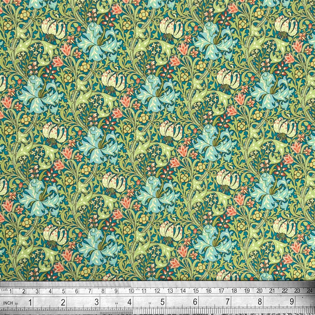 Multicolour Cotton William Morris - Golden Lily