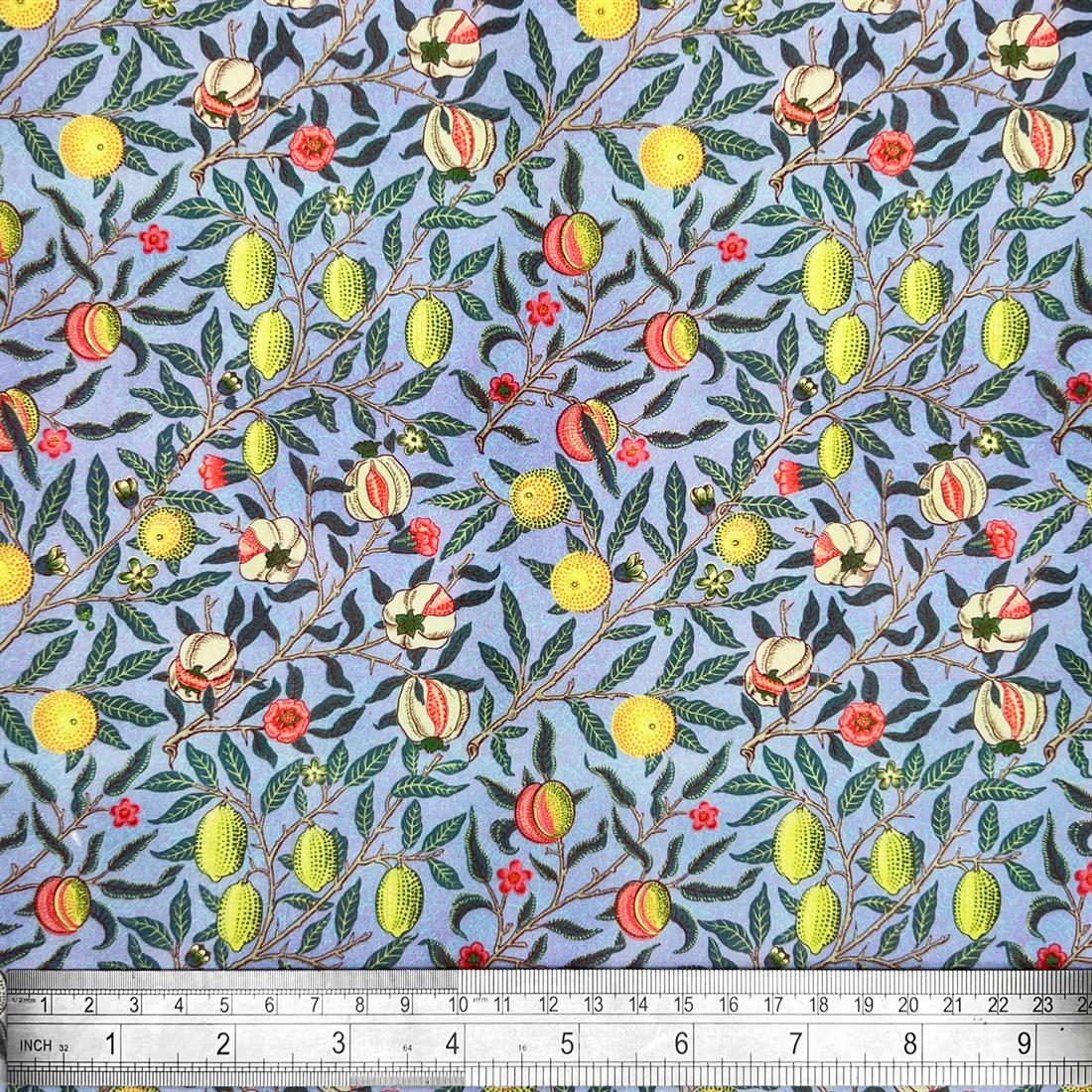 Multicolour Cotton William Morris - Pomegranate Blue