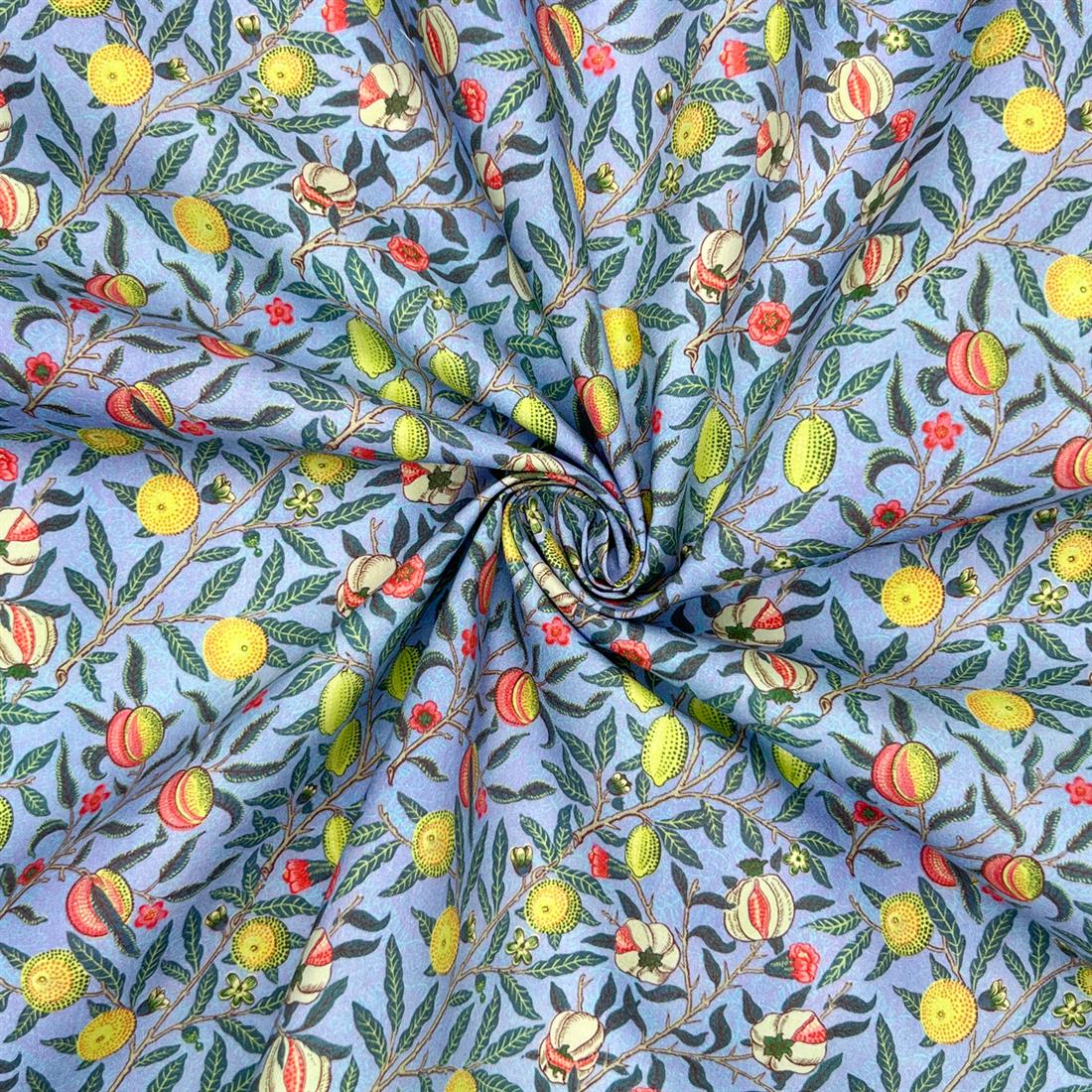 Multicolour Cotton William Morris - Pomegranate Blue