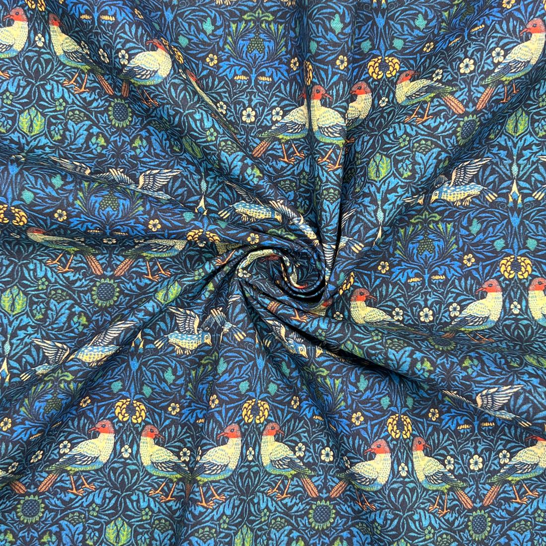 Multicolour Cotton William Morris - Birds