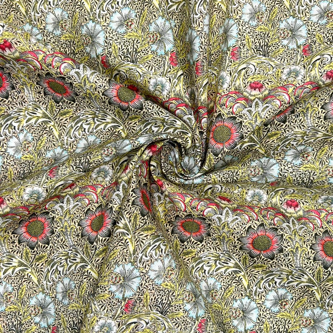 Multicolour Cotton William Morris - Corncockle