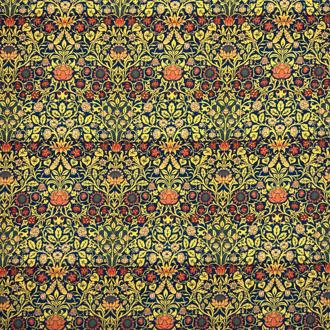 Multicolour Cotton William Morris - Violet and Columbine