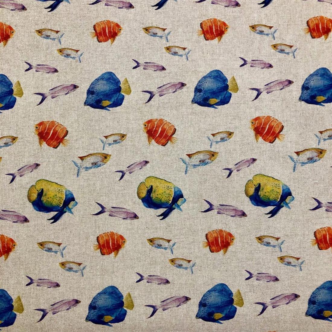Natural Aquarium - Quality Cotton Linen Fabric Upholstery Furnishing